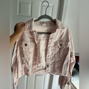 Pink jean jacket